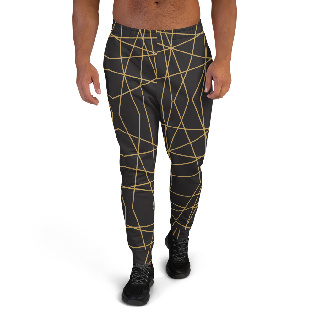 Golden Ornament Lines | Men's Joggers