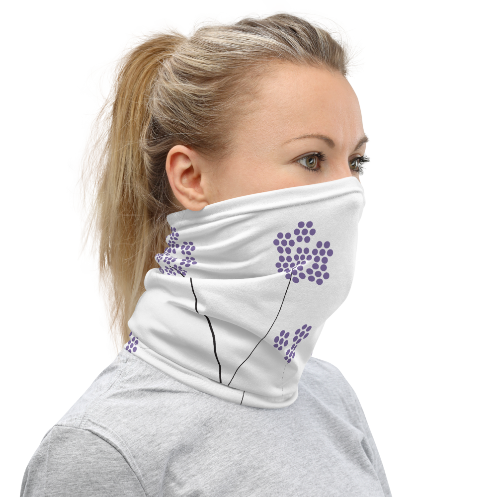 Purple Small Flowers | Neck Gaiter