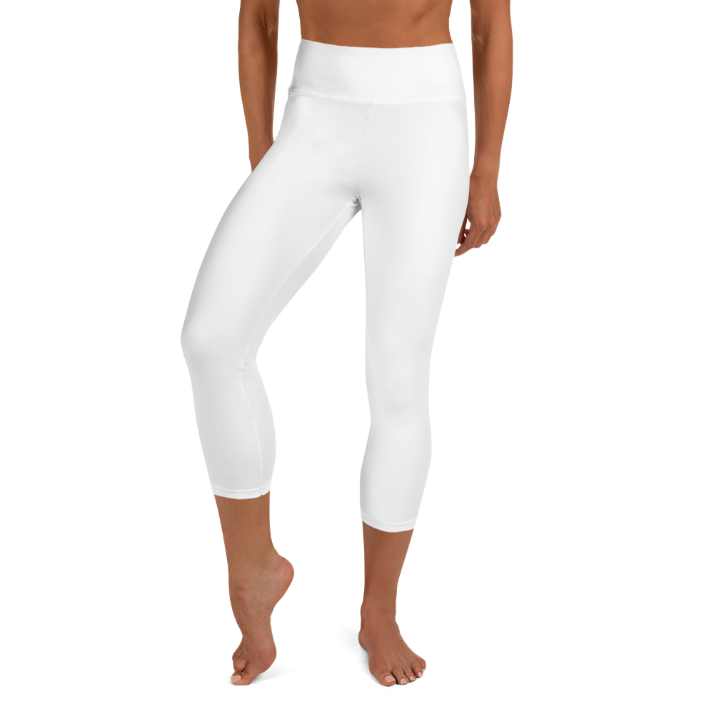 Happy Pastel Flowers | Yoga Capri Leggings