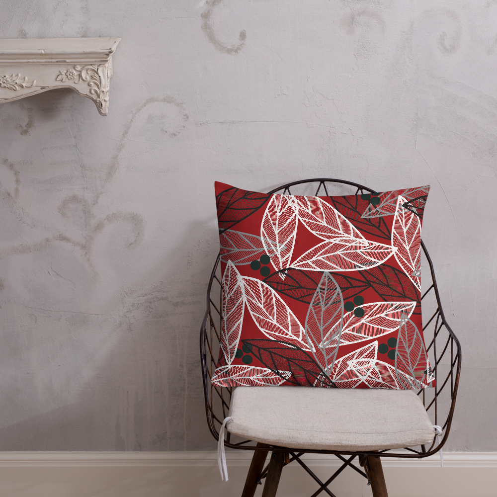 Christmas Leaves | Pillow