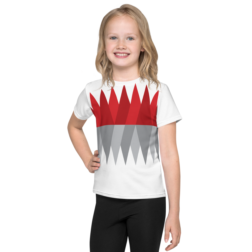 Red Gray Christmas | Kids T-Shirt