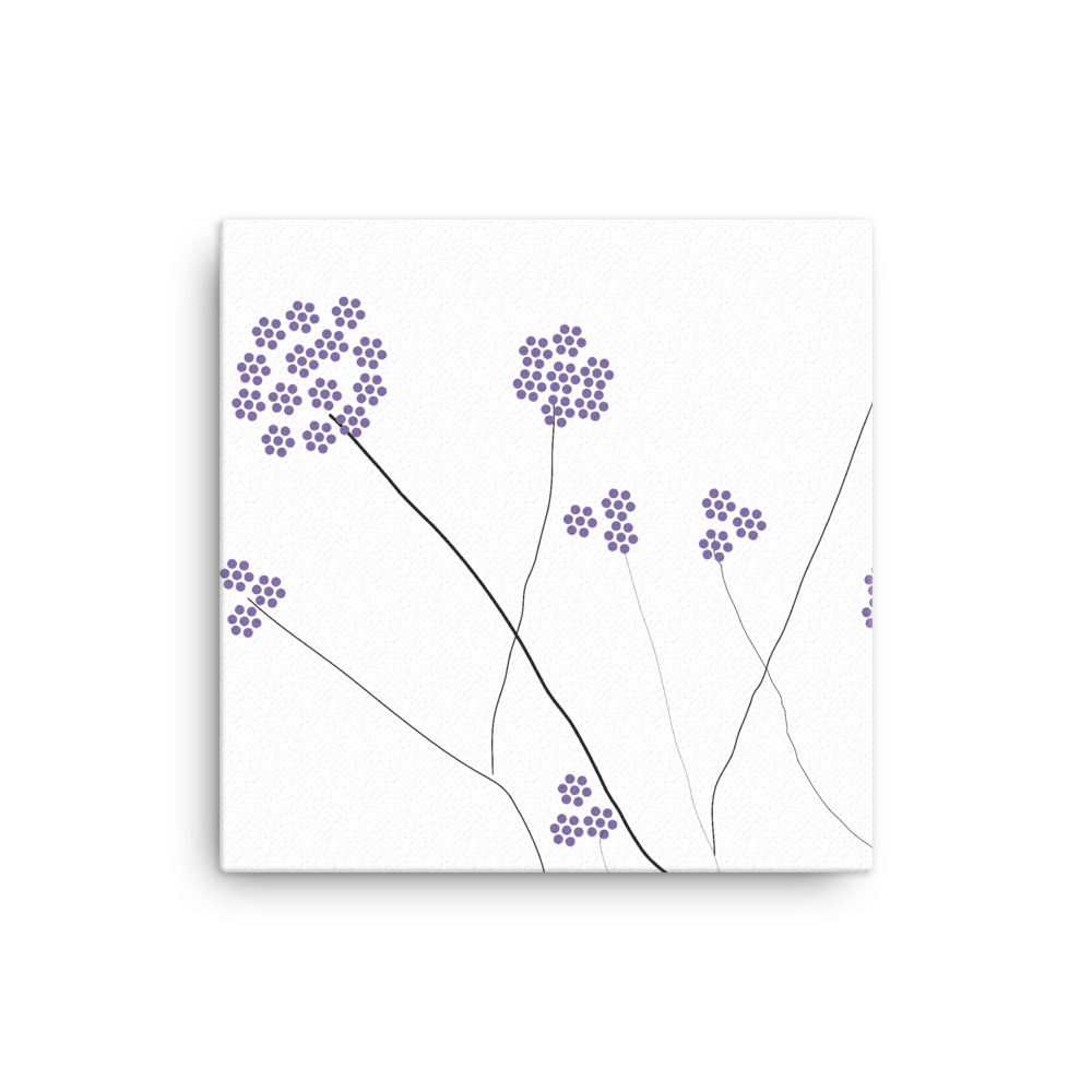 Purple Small Flowers | Canvas