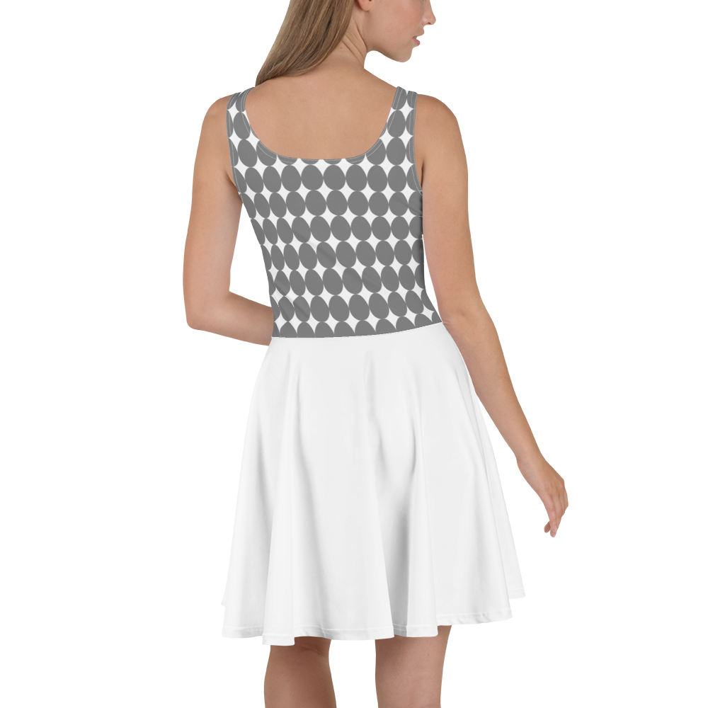 Easter Pattern Gray | Skater Dress