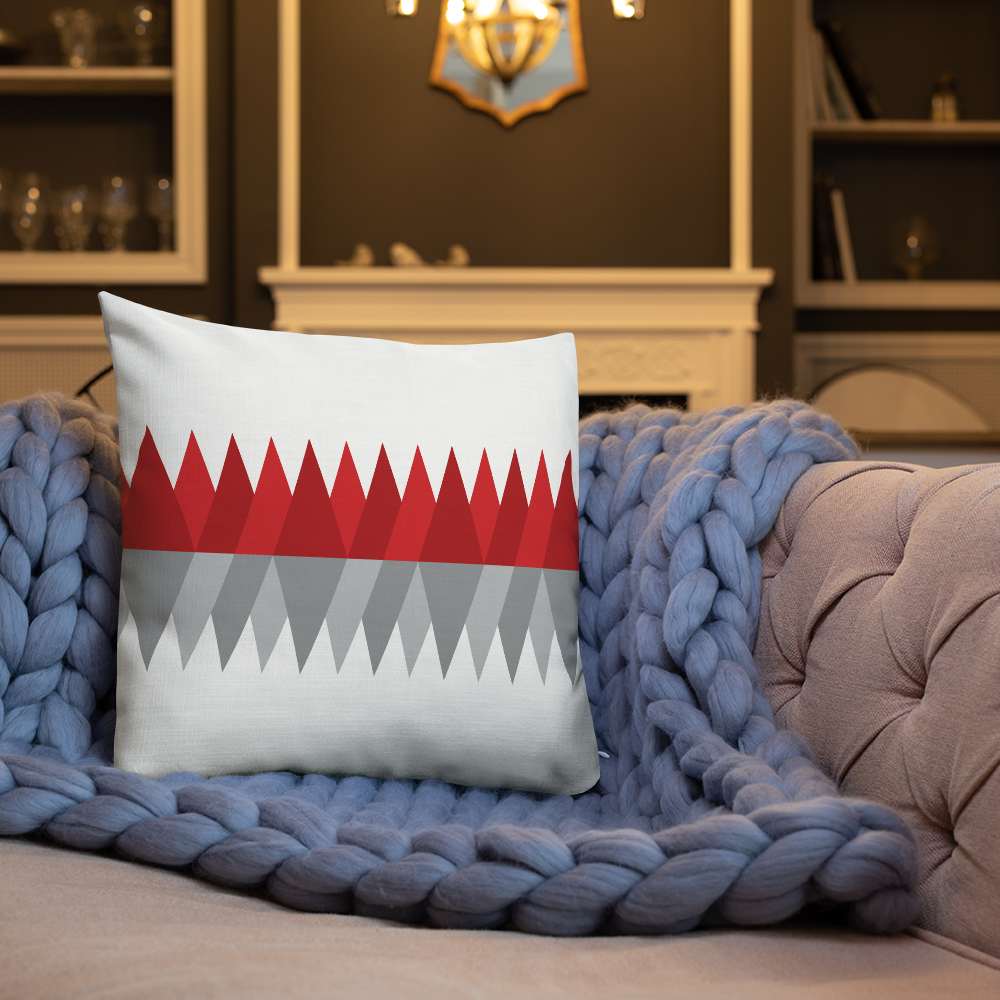 Red Gray Christmas | Pillow