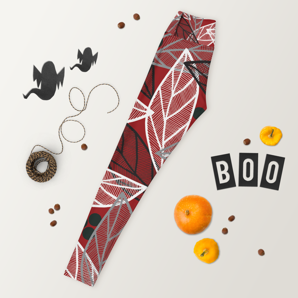 Christmas Leaves | Yoga Leggings
