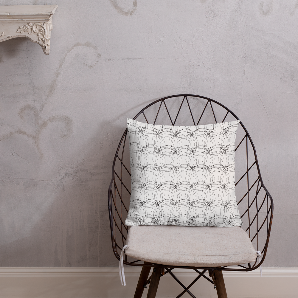 Ornament Graphic Flowers | Pillow