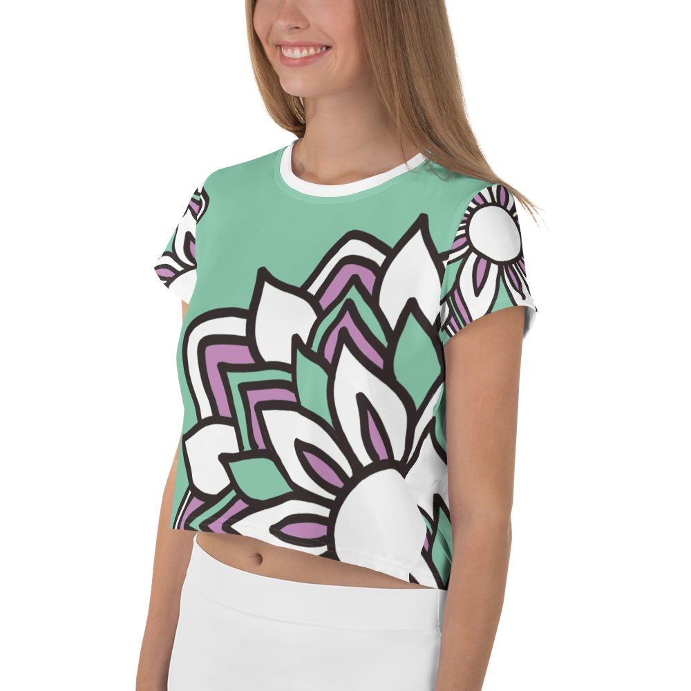 Smiling Flowers | Crop Tee