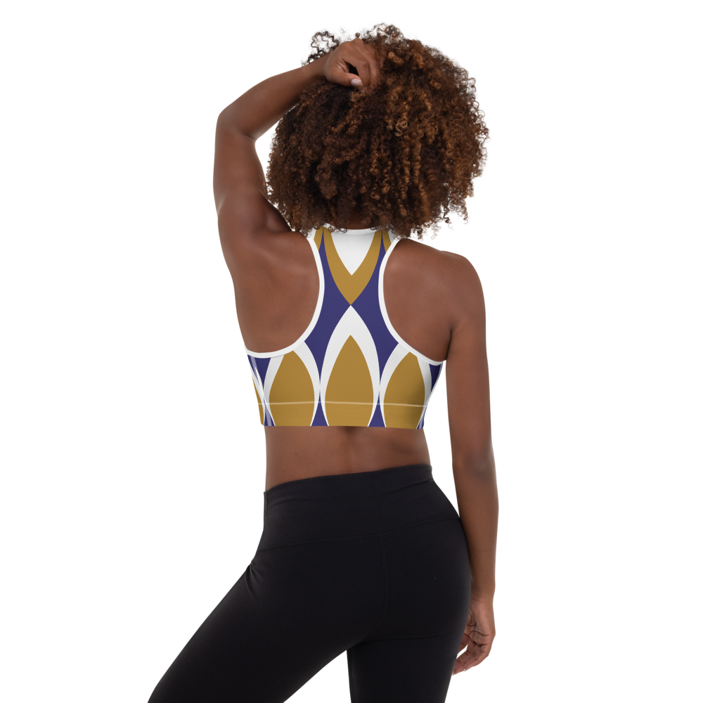 Golden Eye Ornament | Padded Sports Bra