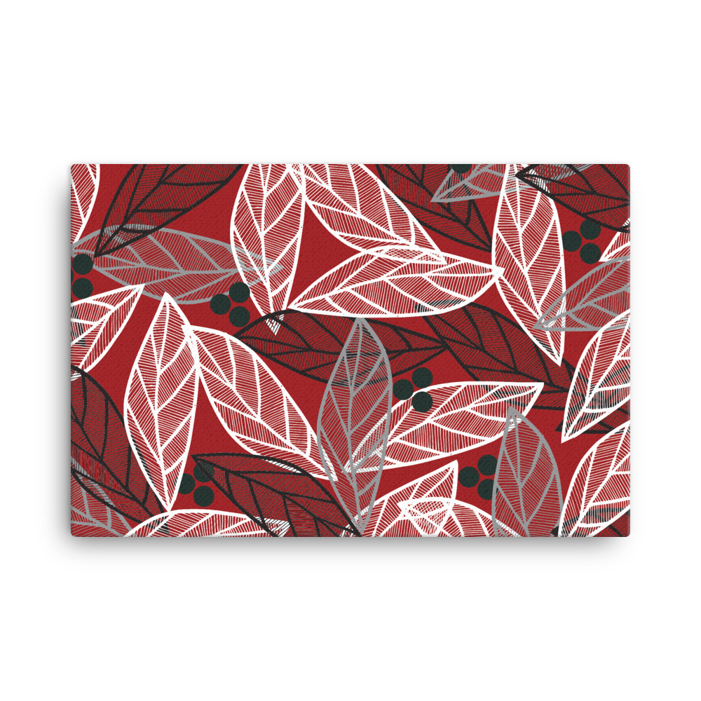 Christmas Leaves | Canvas