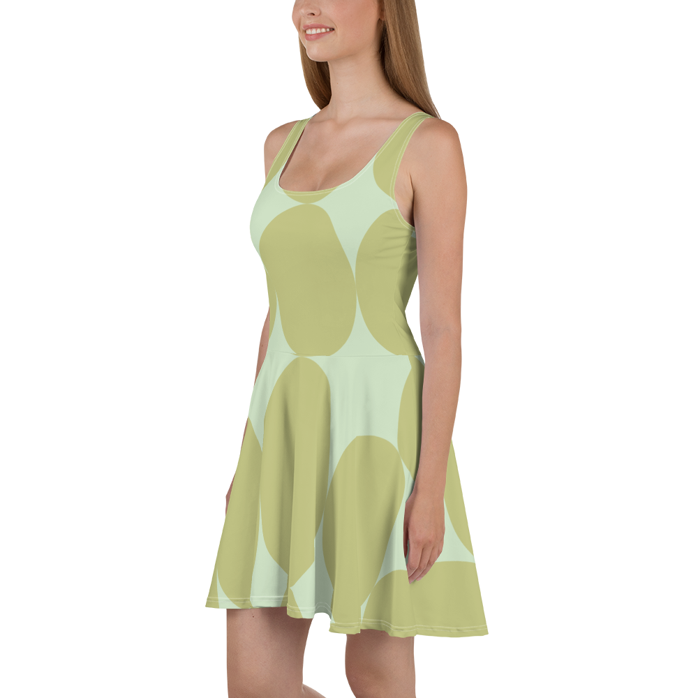 Easter Pattern Olive | Skater Dress