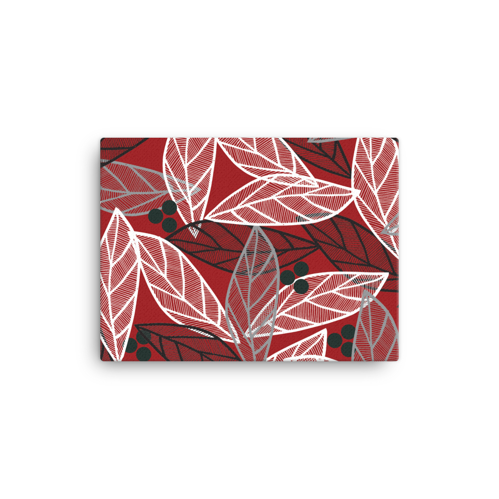 Christmas Leaves | Canvas