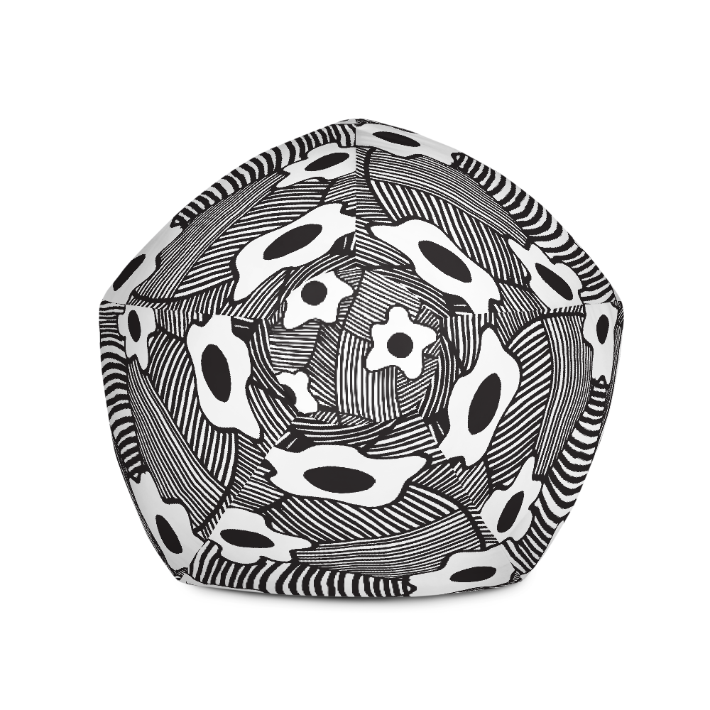 Black Ornament | Bean Bag Chair