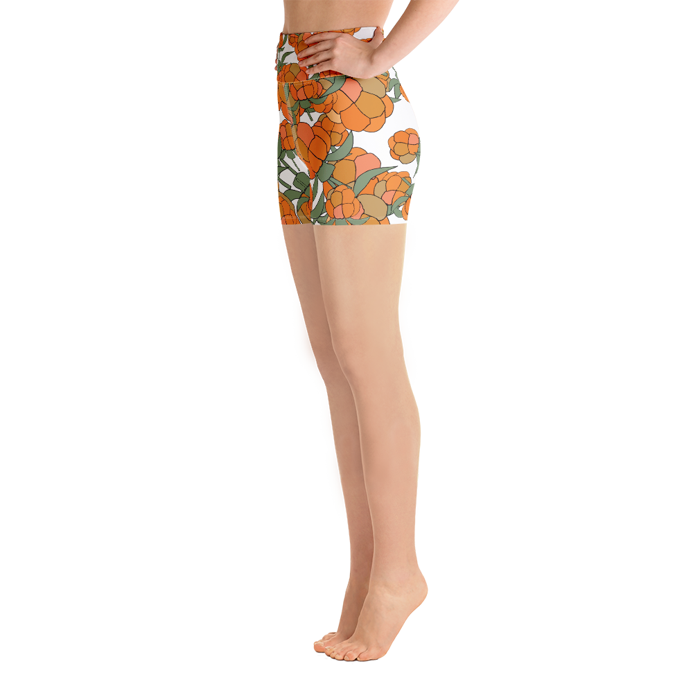 Lakka Ornament Black | Yoga Shorts