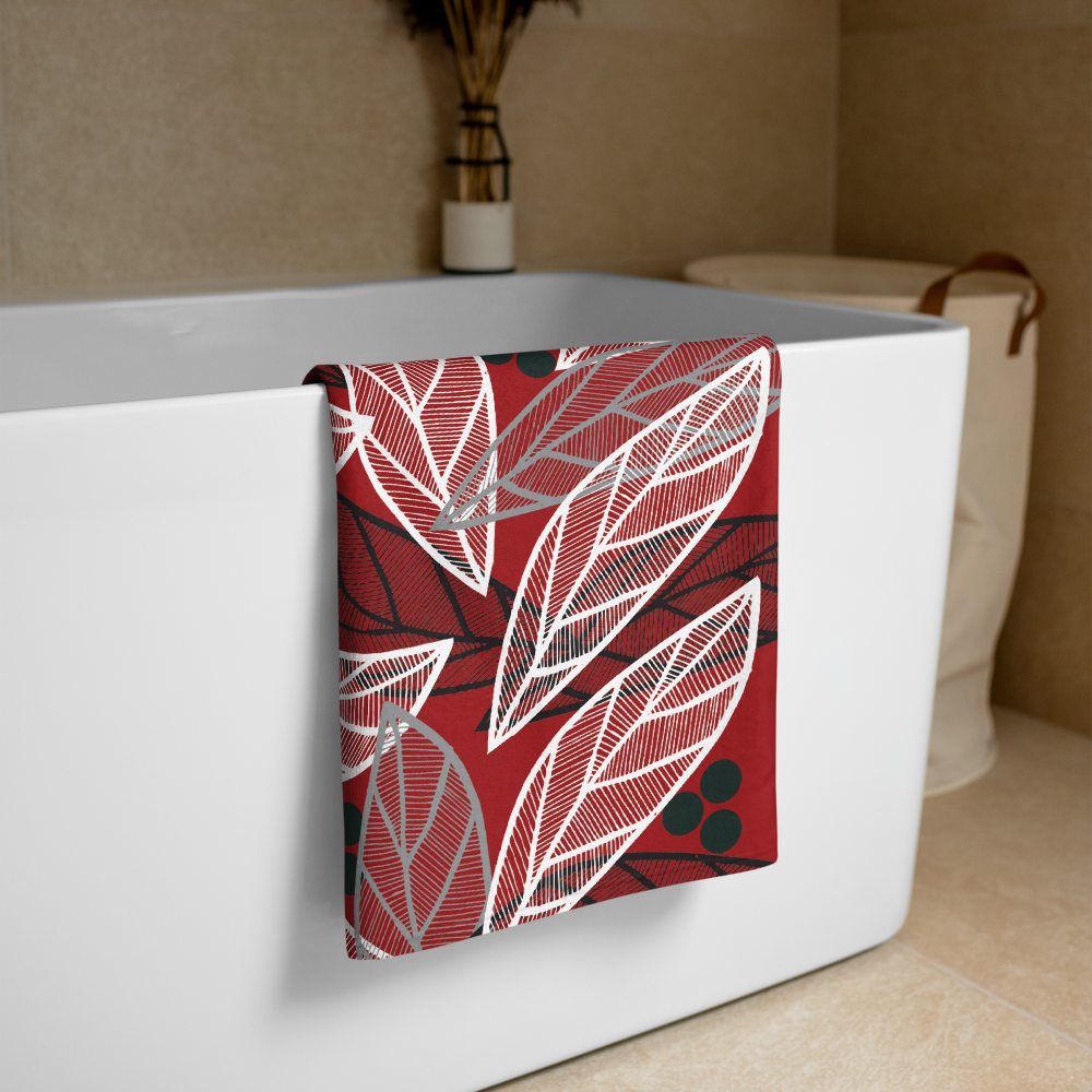 Christmas Leaves | Towel