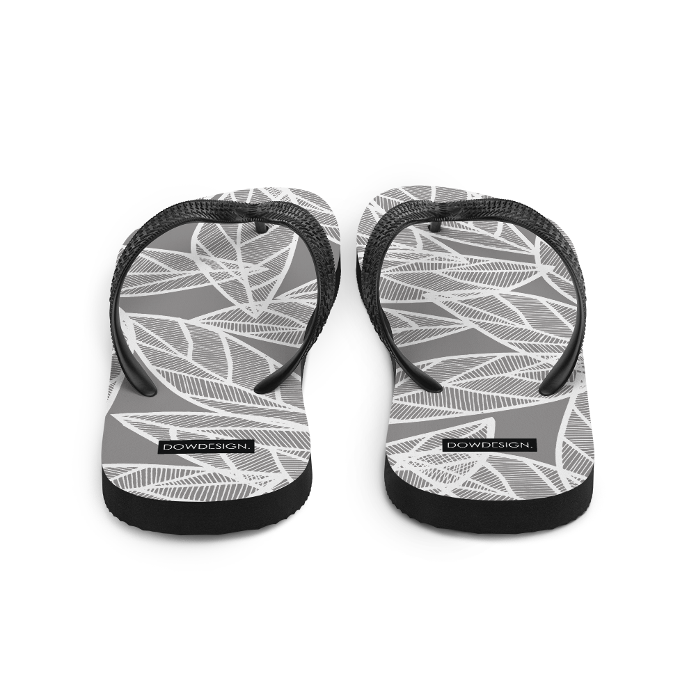 Messy White Leaves | Flip-Flops