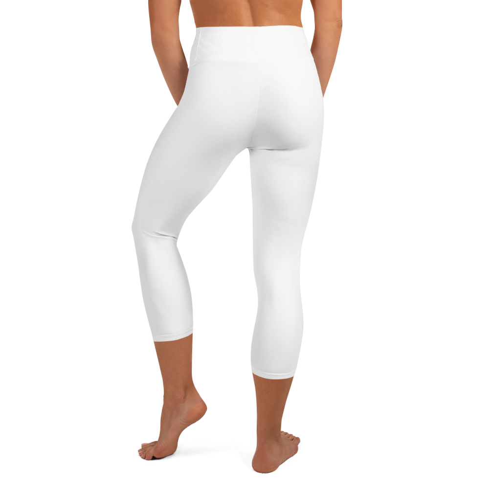 Happy Pastel Flowers | Yoga Capri Leggings