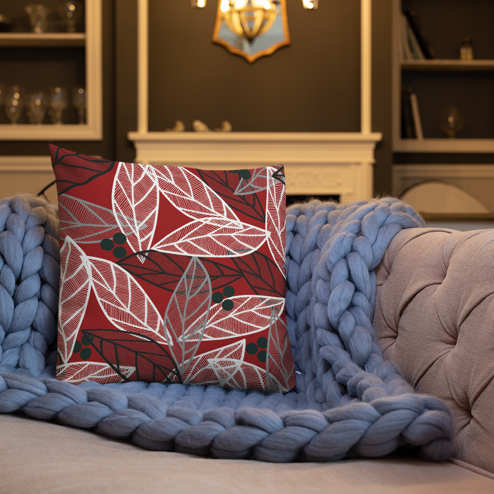 Christmas Leaves | Pillow
