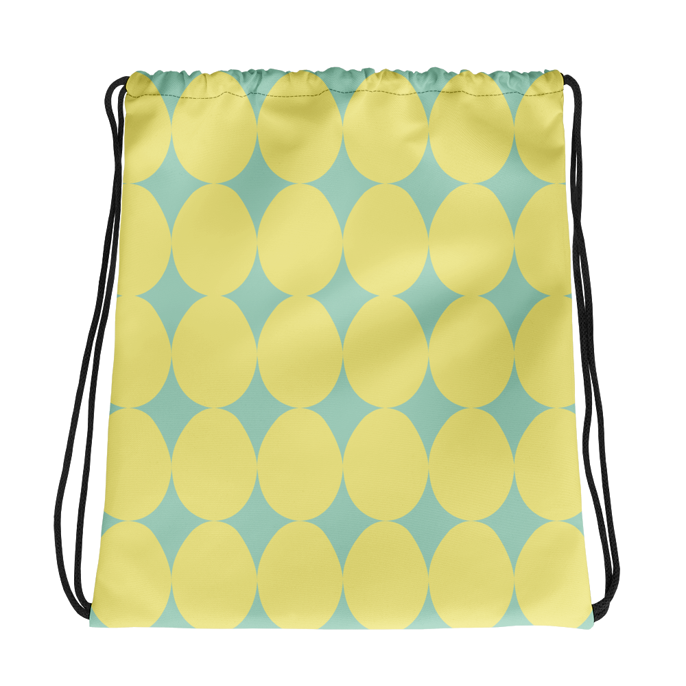 Easter Pattern Yellow | Drawstring Bag