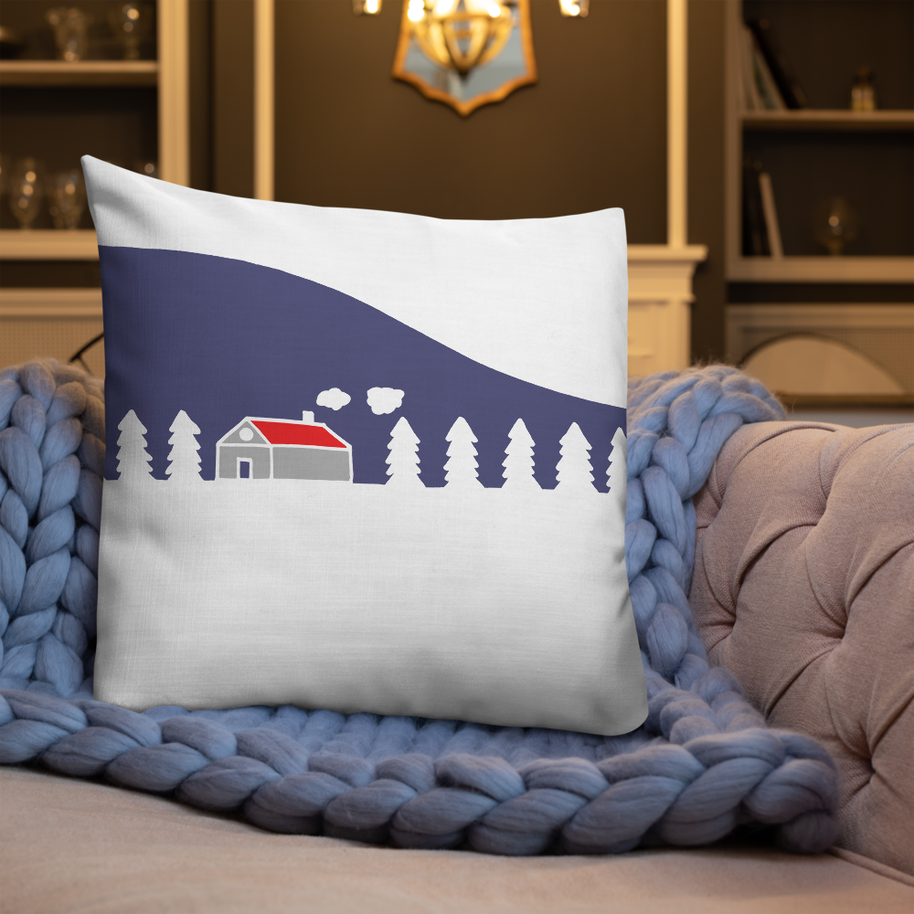 Home In White Forest | Pillow