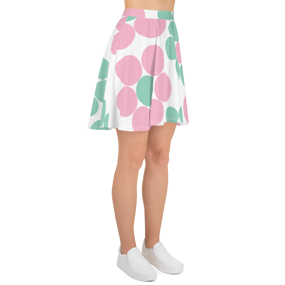 Happy Pastel Flowers | Skater Skirt