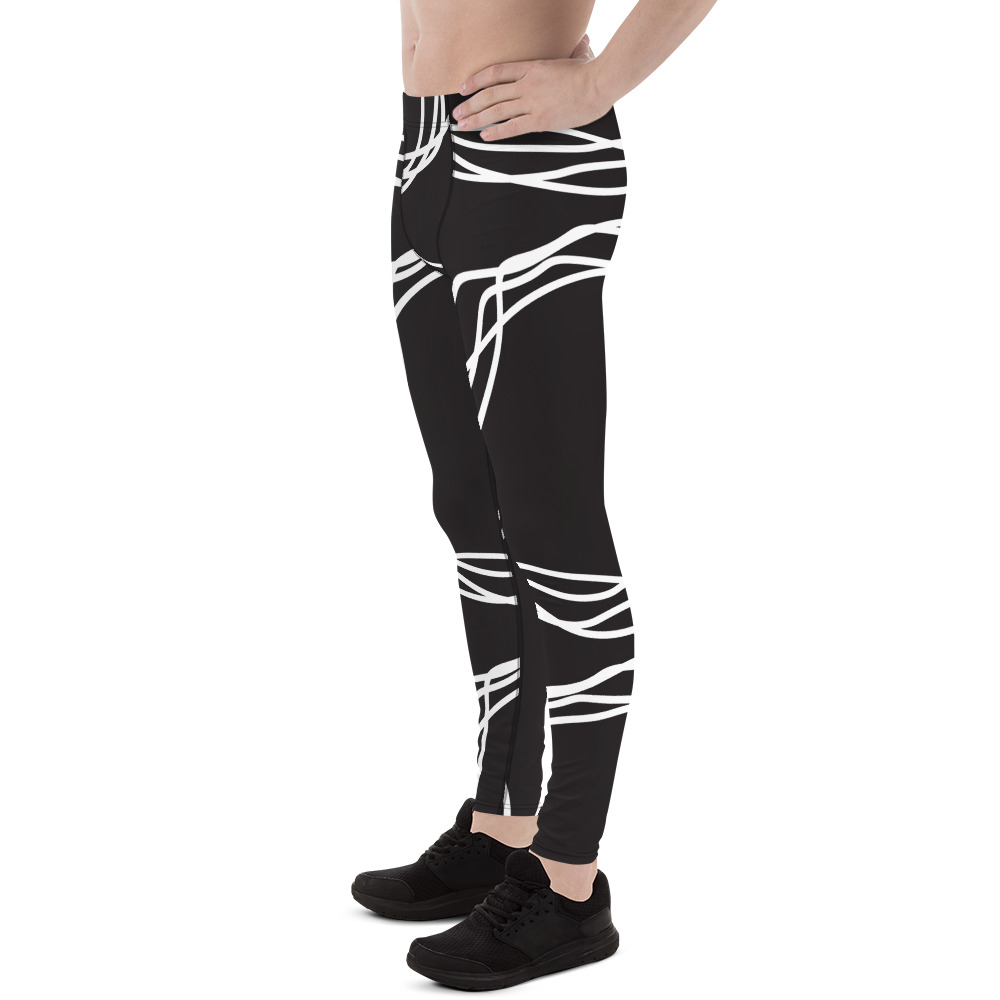 White Flowers | Men's Leggings
