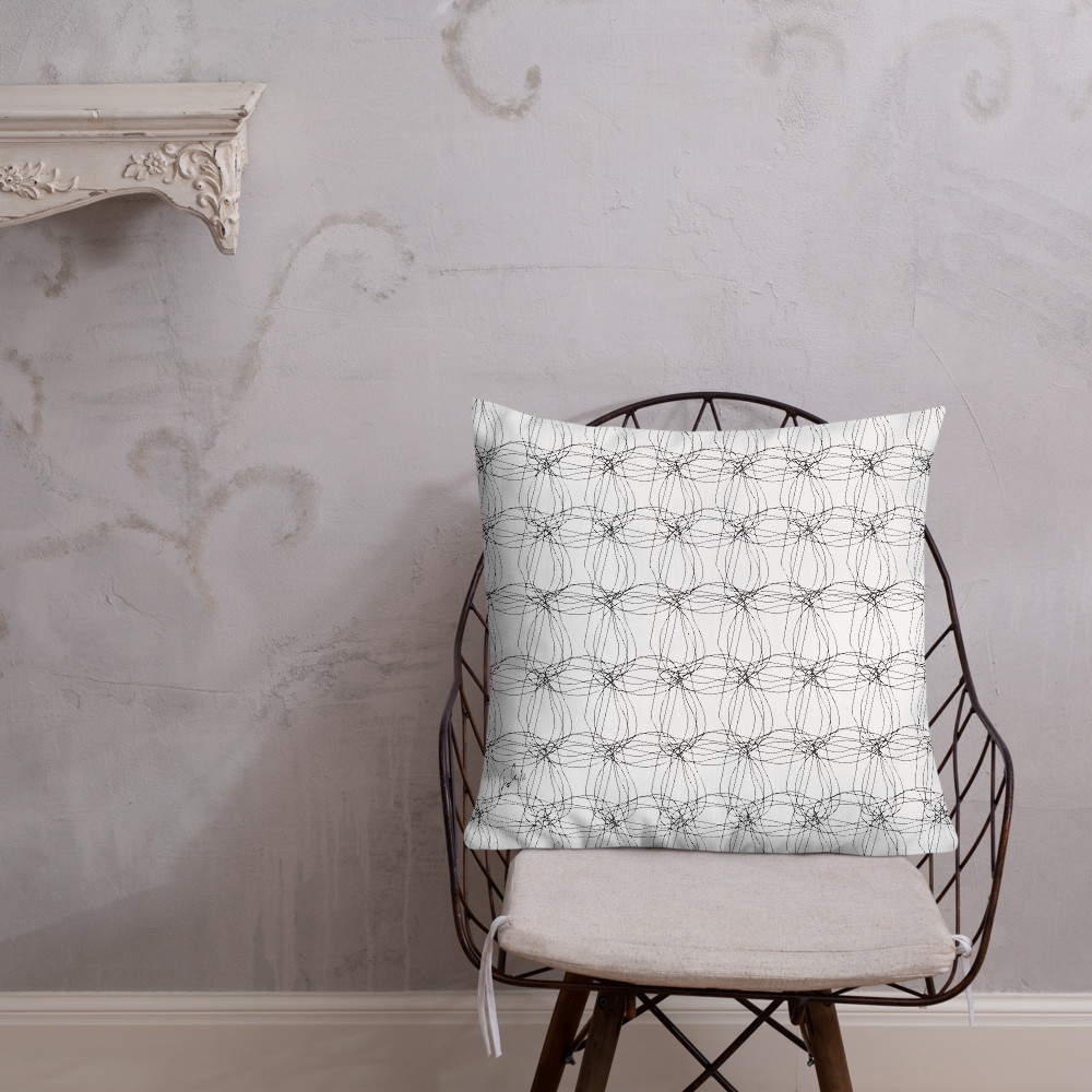 Ornament Graphic Flowers | Pillow