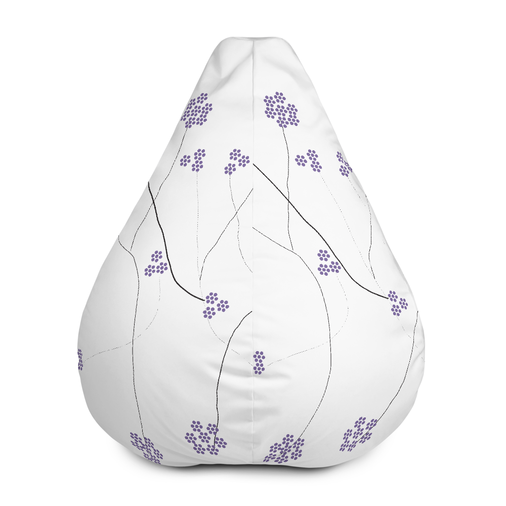 Purple Small Flowers | Bean Bag Chair