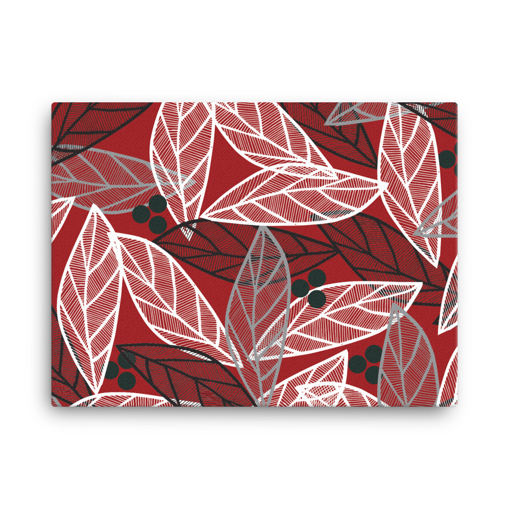Christmas Leaves | Canvas