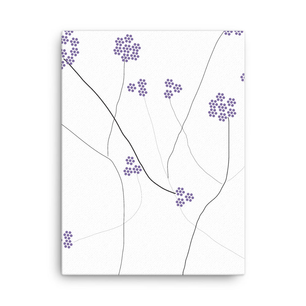 Purple Small Flowers | Canvas