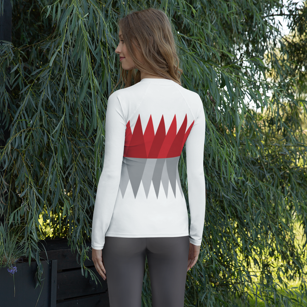 Red Gray Christmas | Women's Rash Guard
