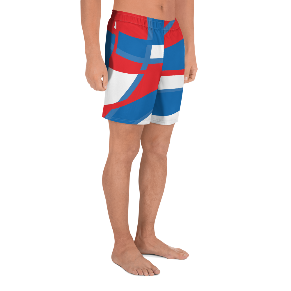 Red, White and Blue | Men's Athletic Long Shorts