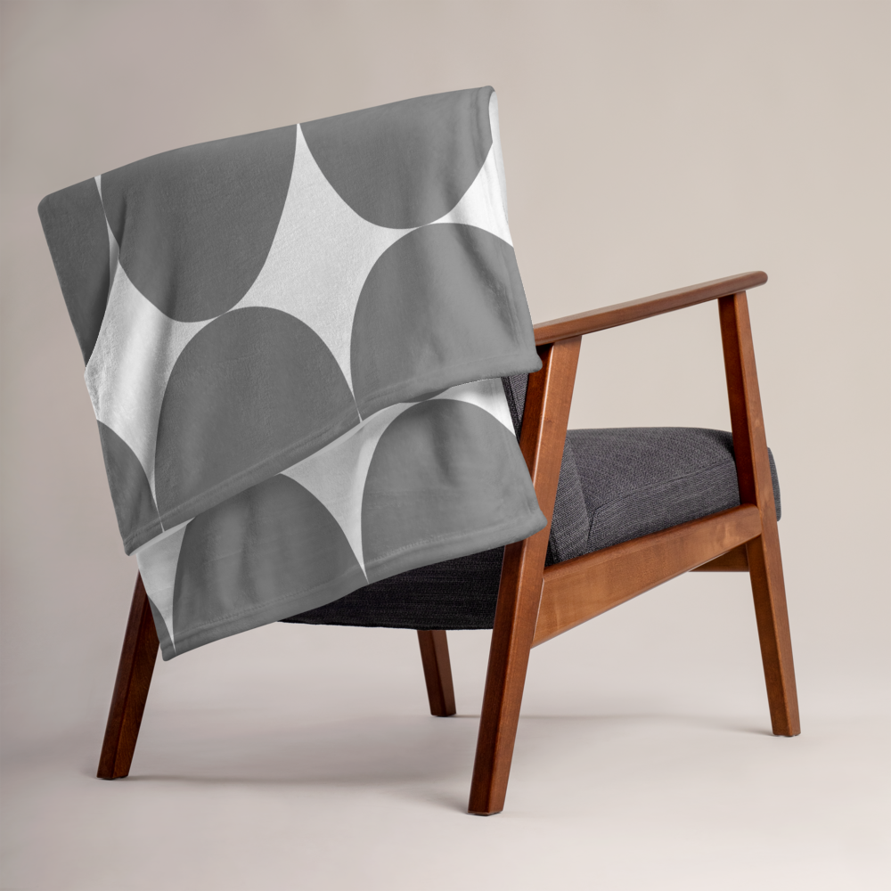 Easter Pattern Gray | Throw Blanket