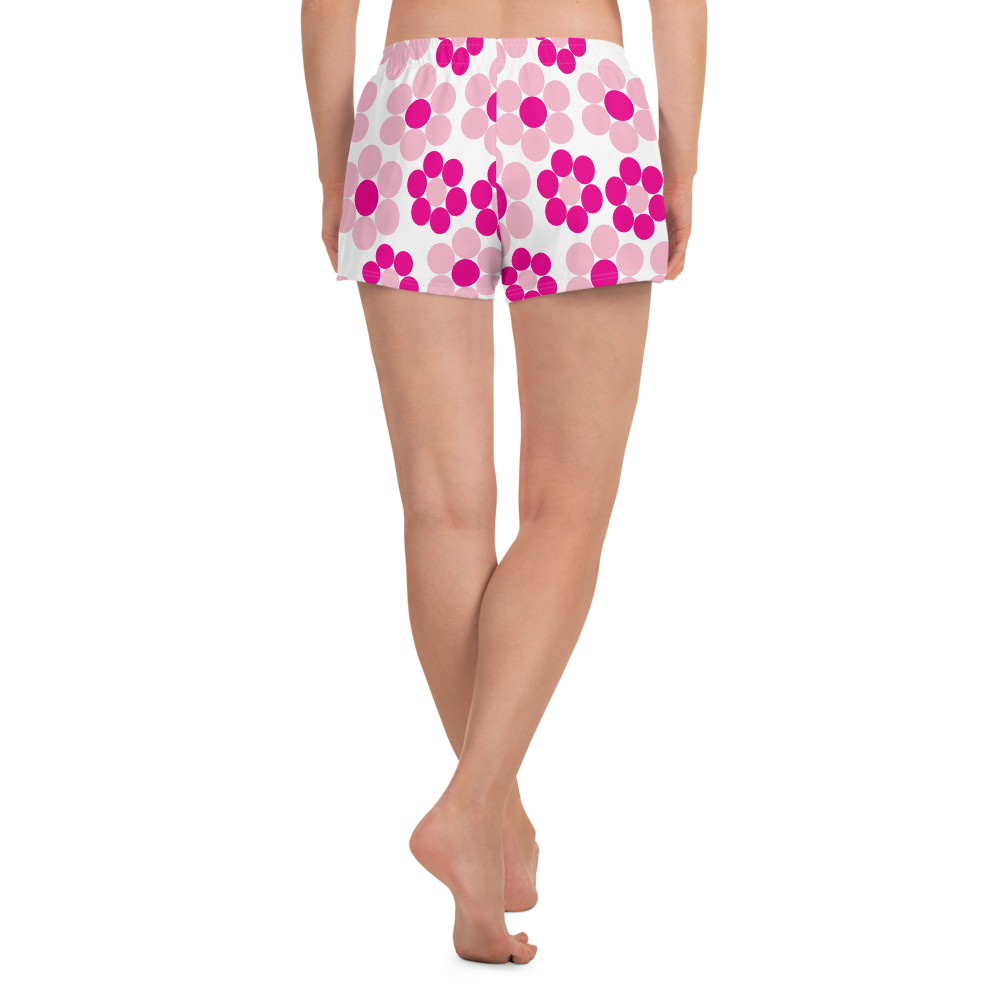 Happy Flowers Ornament | Women's Athletic Short Shorts