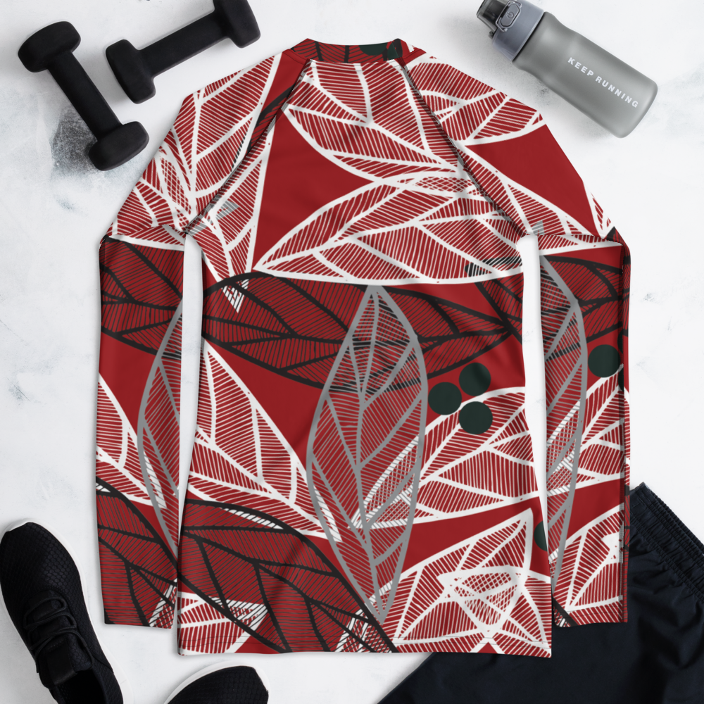 Christmas Leaves | Women's Rash Guard