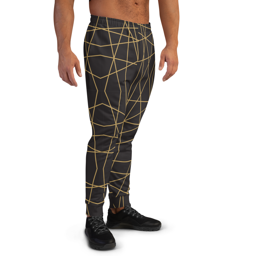 Golden Ornament Lines | Men's Joggers
