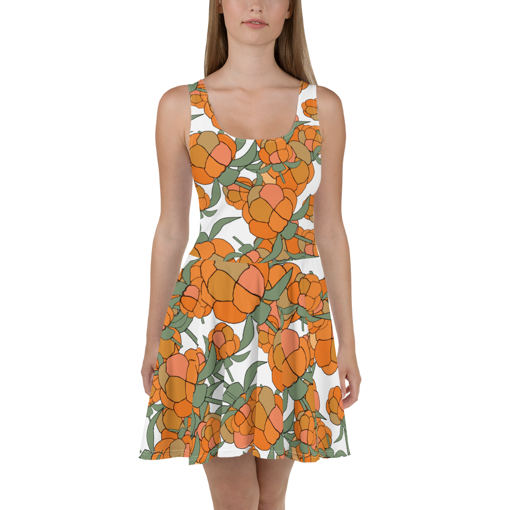 Lakka Ornament Black | Skater Dress