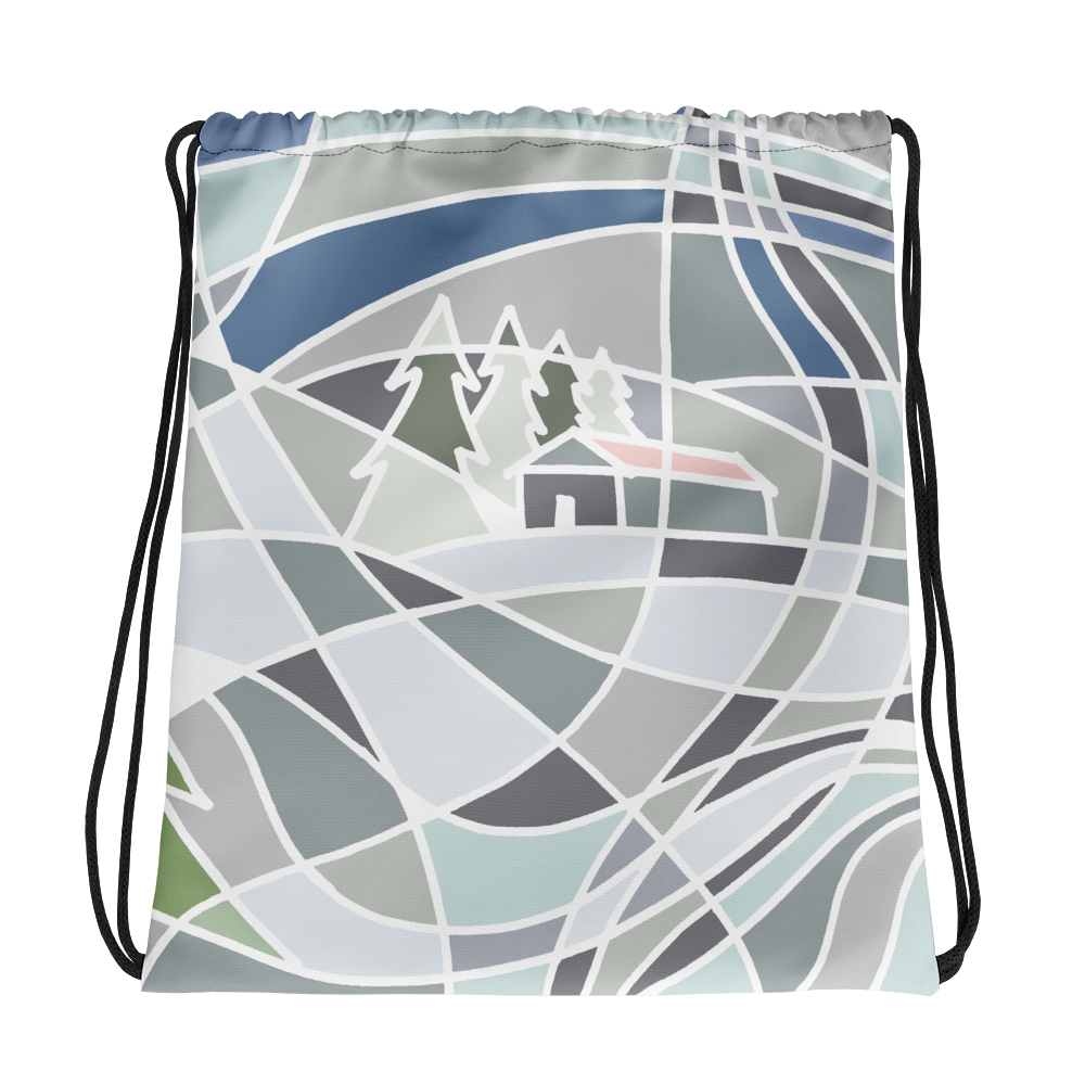 Snowy Day | Drawstring Bag