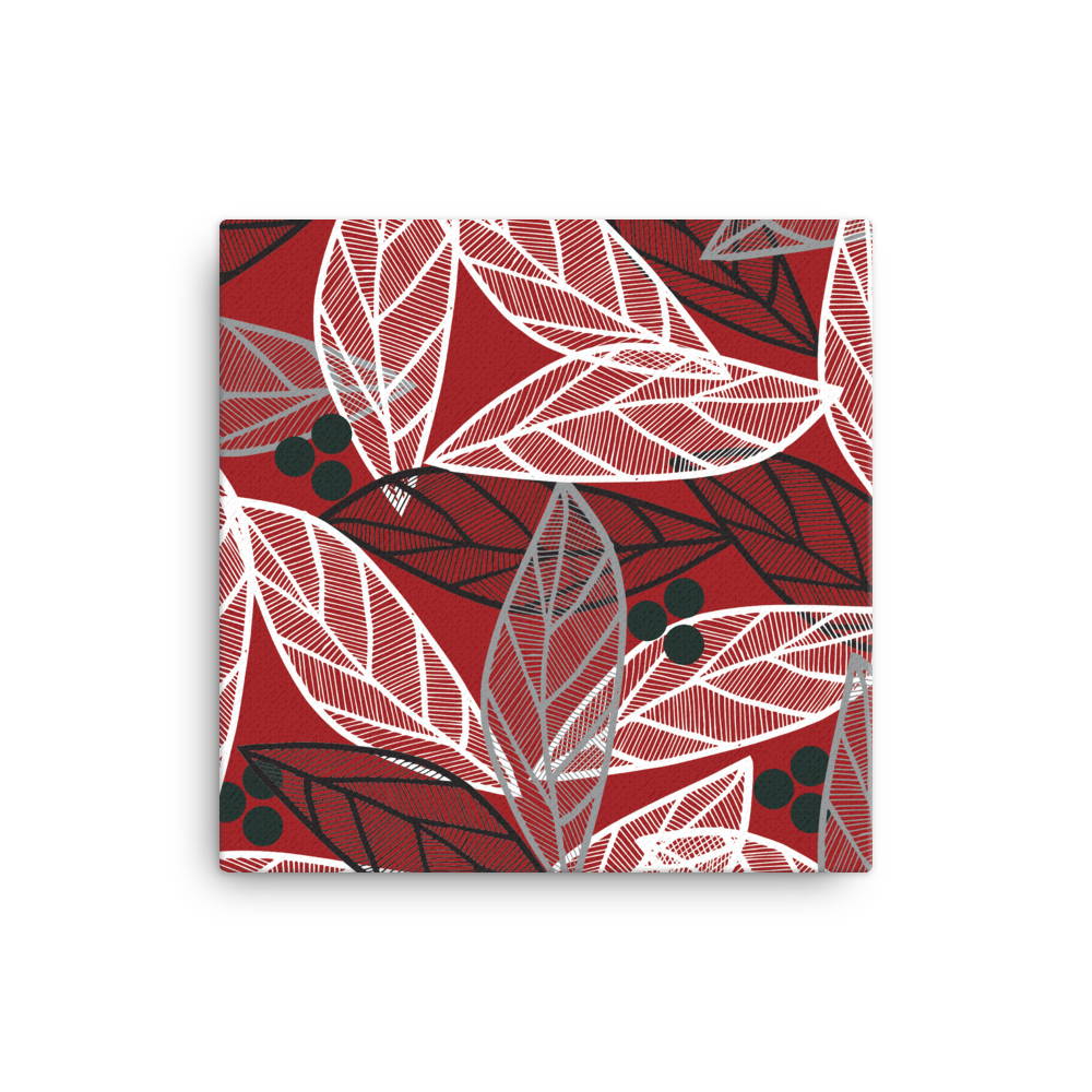 Christmas Leaves | Canvas
