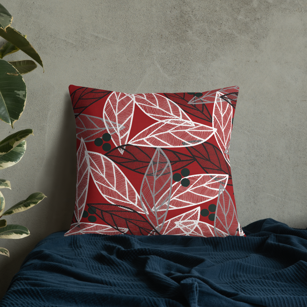 Christmas Leaves | Pillow