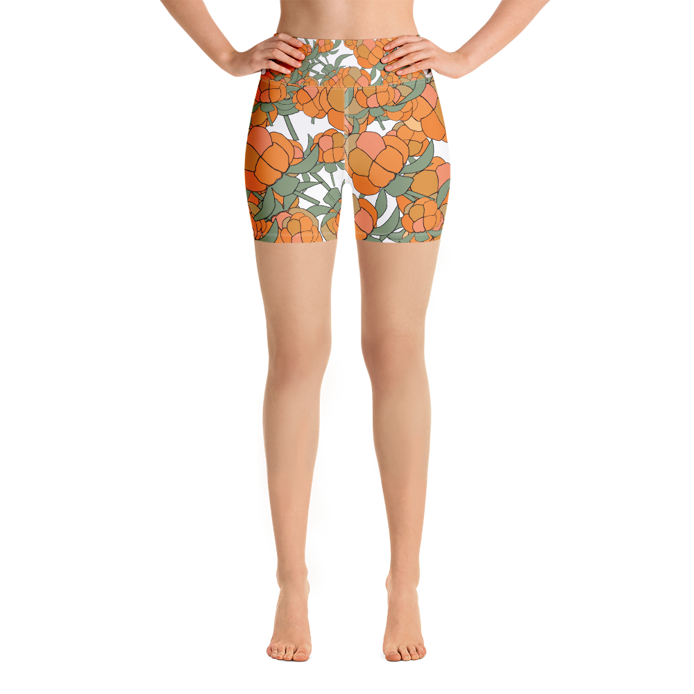 Lakka Ornament Black | Yoga Shorts