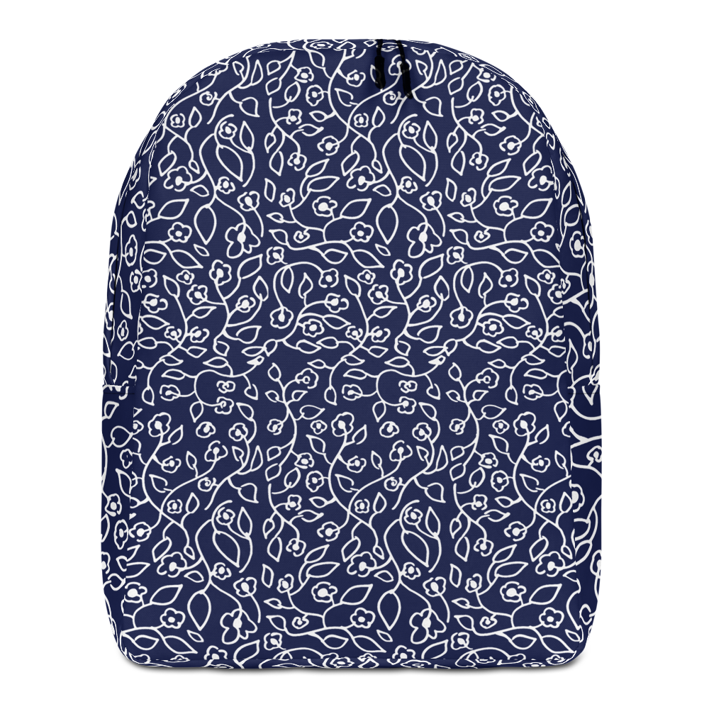White Small Flowers | Minimalist Backpack