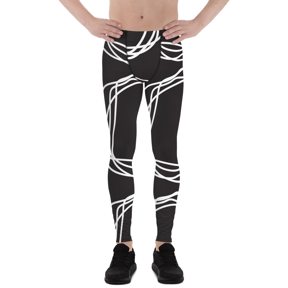 White Flowers | Men's Leggings