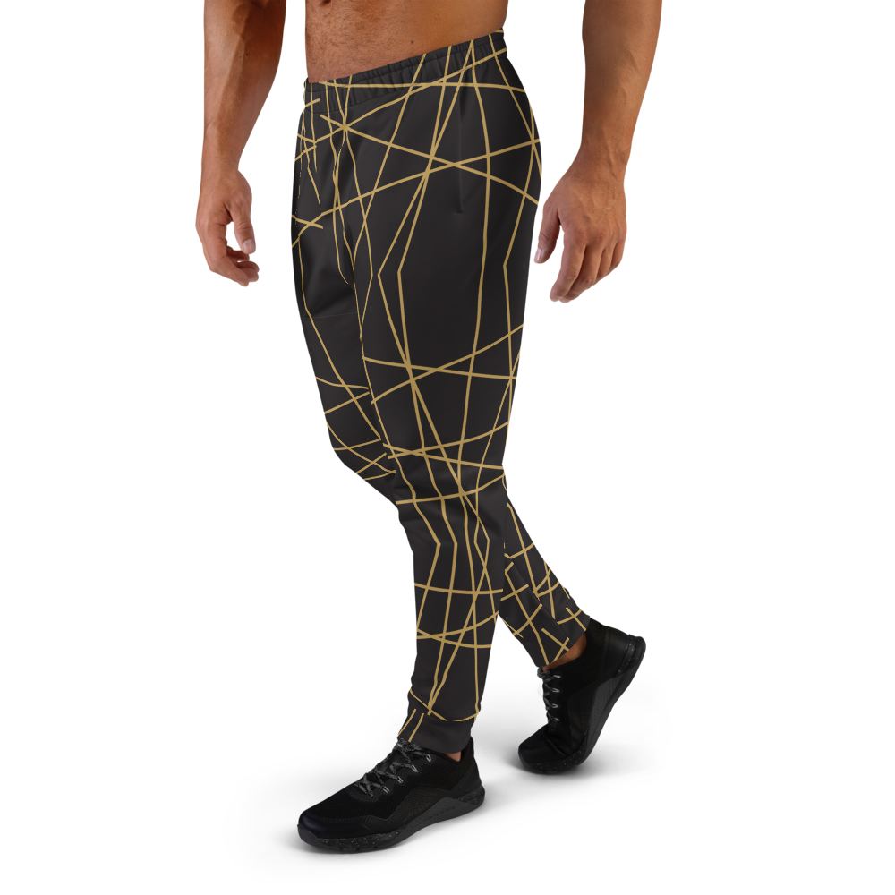 Golden Ornament Lines | Men's Joggers