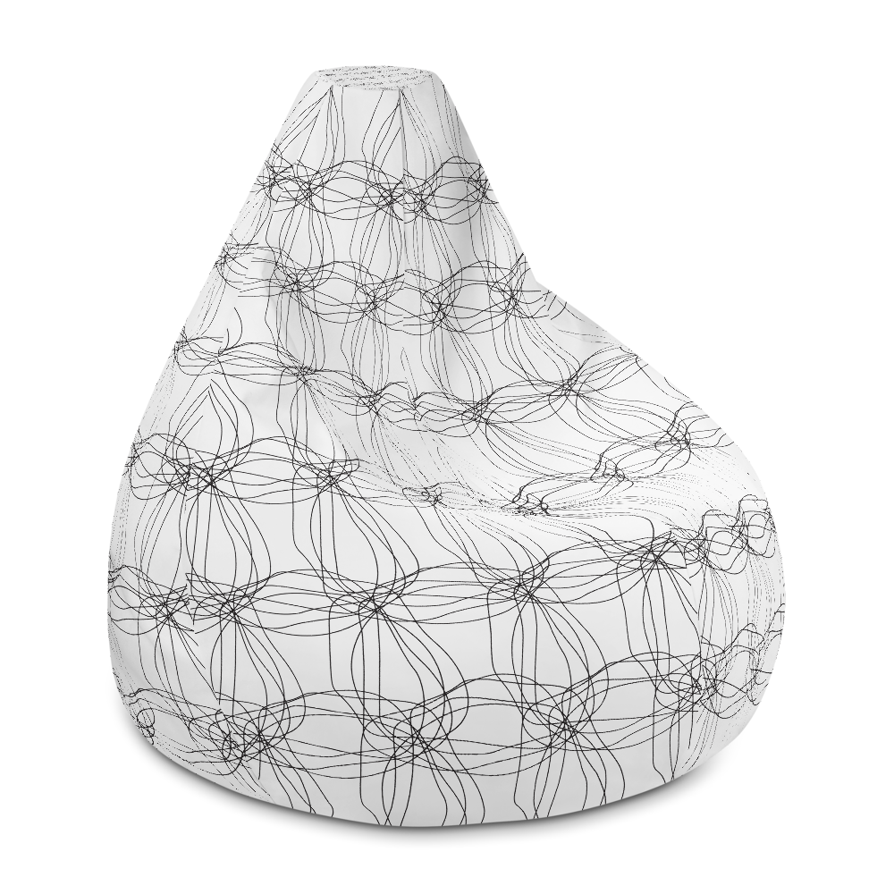 Ornament Graphic Flowers | Bean Bag Chair