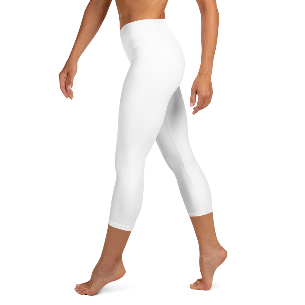 Happy Pastel Flowers | Yoga Capri Leggings