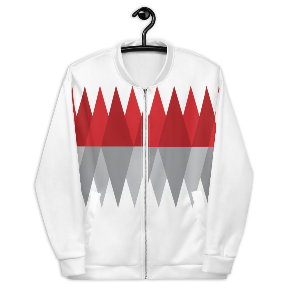 Red Gray Christmas | Bomber Jacket