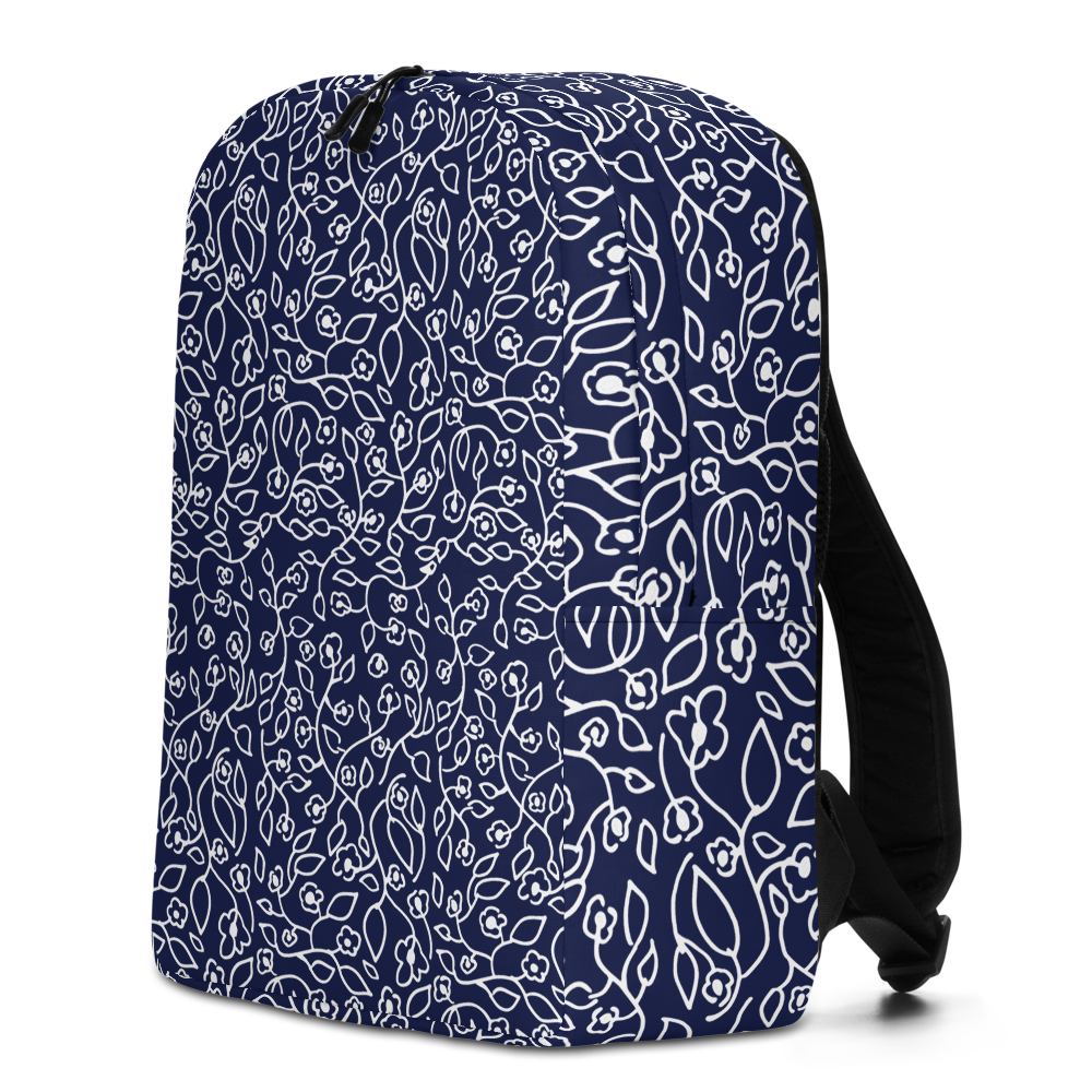 White Small Flowers | Minimalist Backpack