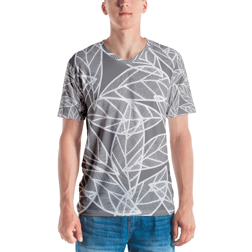 Messy White Leaves | Men's T-Shirt
