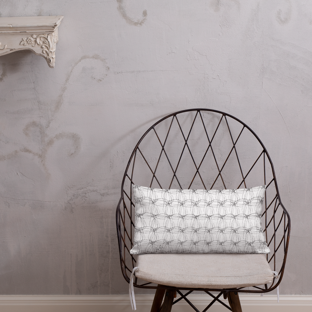 Ornament Graphic Flowers | Pillow