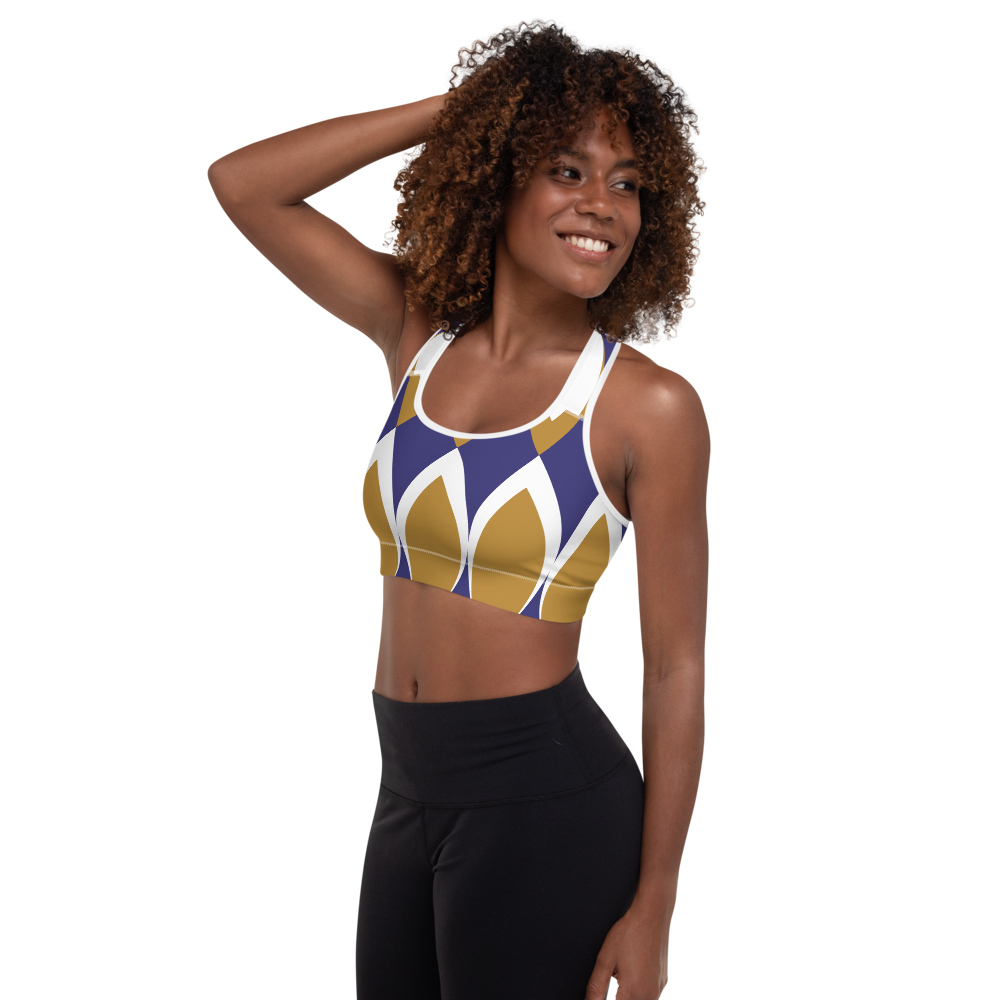 Golden Eye Ornament | Padded Sports Bra